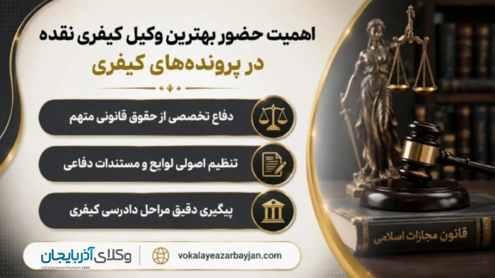 اهمیت حضور بهترین وکیل کیفری نقده در پرونده‌های کیفری