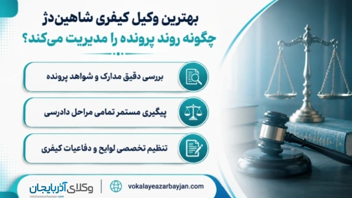 بهترین وکیل کیفری شاهیندژ چگونه روند پرونده را مدیریت میکند؟