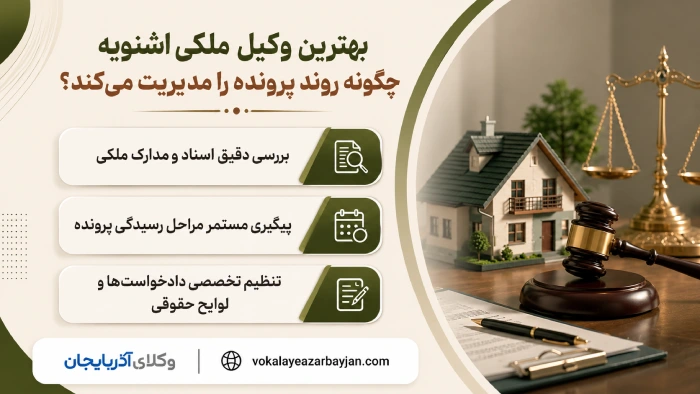 بهترین وکیل ملکی اشنویه چگونه روند پرونده را مدیریت می‌کند؟